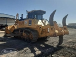 Used Komatsu in yard,Side of used Komatsu Dozer,Front of used Komatsu Dozer